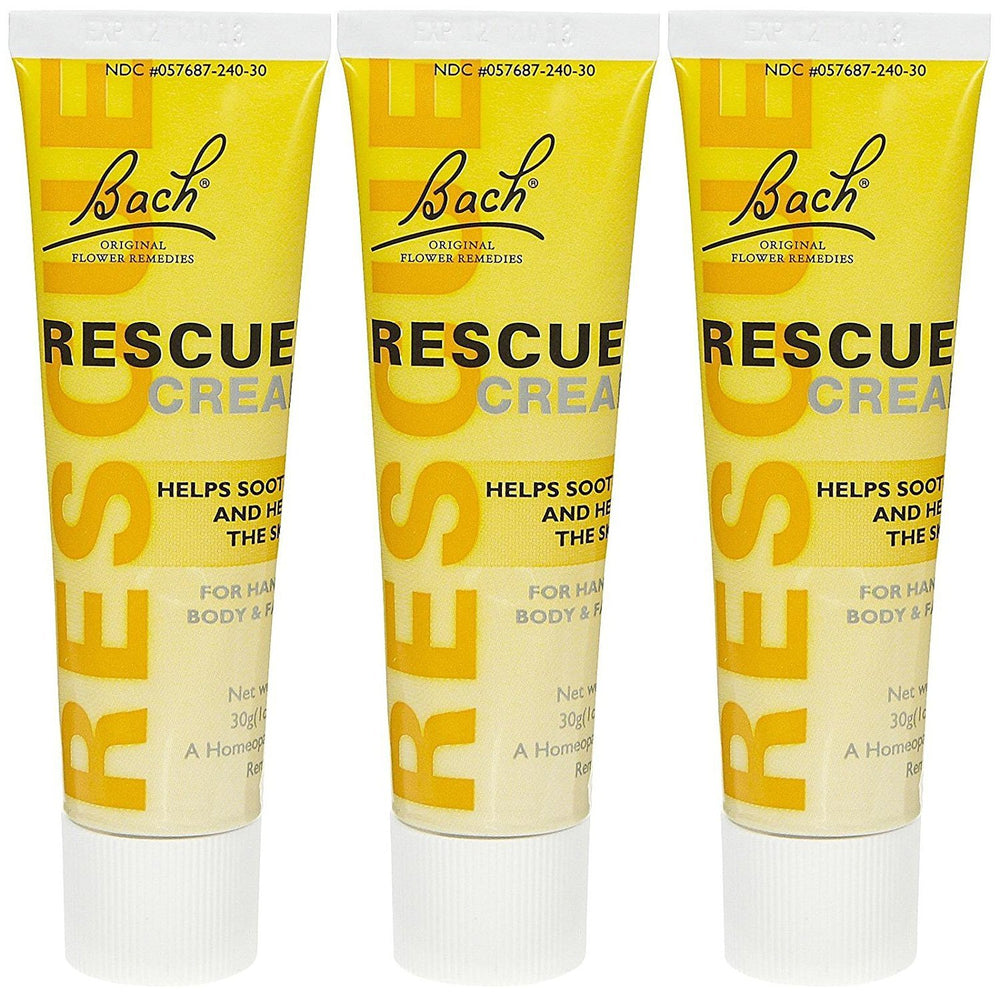Crème Rescue pack 3, hydratation légère pour cheveux