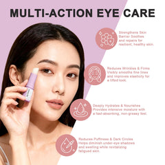 Stick de retinol para ojos, empaque compacto para viajar.
