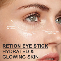 Stick de retinol para ojos, textura ligera que se absorbe rápido.