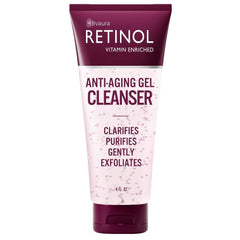 LIVAURA Retinol Gel Limpiador Antienvejecimiento limpia profundamente y prepara la piel.
