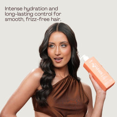 Rev320 320Pure Brillo satinado en el cabello tras aplicar el producto