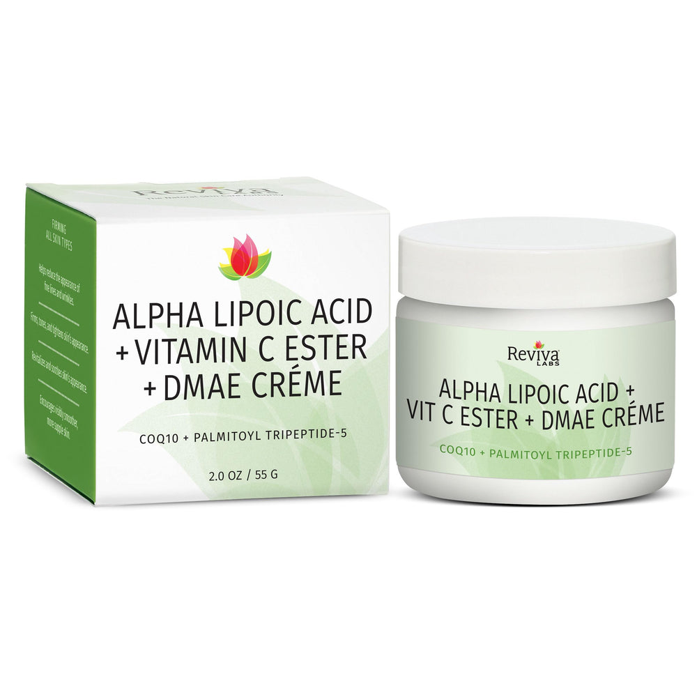 Crema Reviva Labs DMAE Alpha Lipoico para firmeza facial y tono