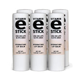 Reviva Labs Vitamin E Stick lip balm hydrates dry lips with a light gloss.