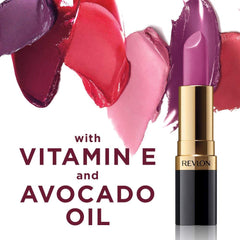REVLON barra de labios Super Lustrous – acabado cremoso para look diario suave e hidratado
