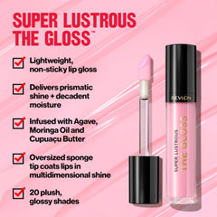 REVLON brillo labial hidratación con agave, moringa y cupuaçu.