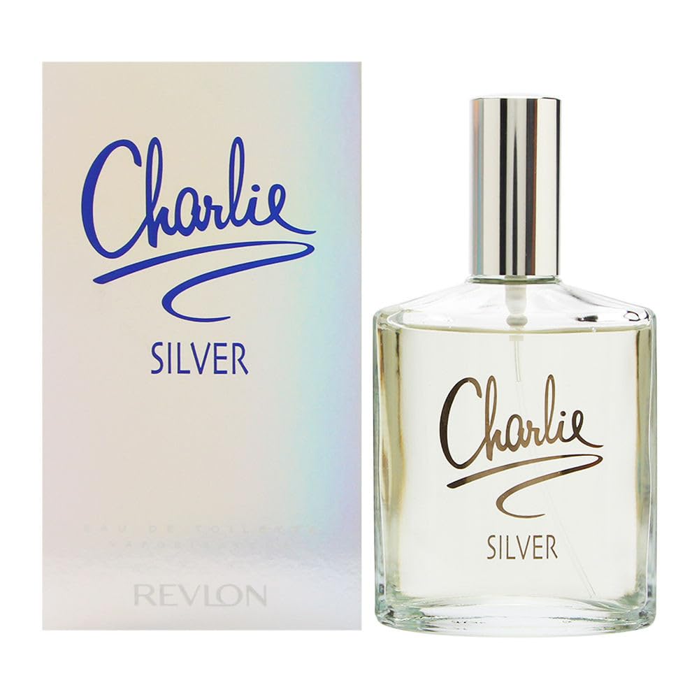 REVLON Charlie Silver, botella de agua de toilette, aroma suave para uso diario