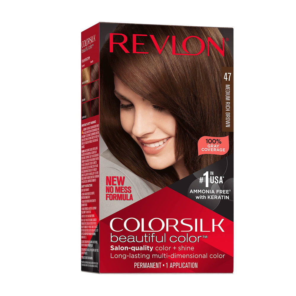 REVLON Colorsilk kit: aplicación para raíces con acabado natural.