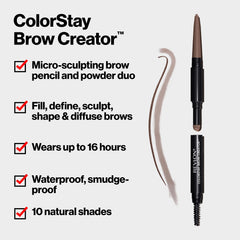 REVLON ColorStay Brow Creator cepillo difuminador que define cejas