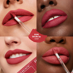 Textura cremosa y ligera de REVLON ColorStay Limitless Matte para confort durante el día.