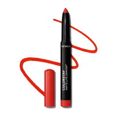REVLON ColorStay Matte Lite Crayon Lipstick, tono 009 Ruffled Feathers, color duradero y cómodo.