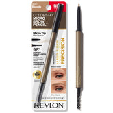 Lápiz Revlon ColorStay Micro para ceja, punta fina para trazos naturales.