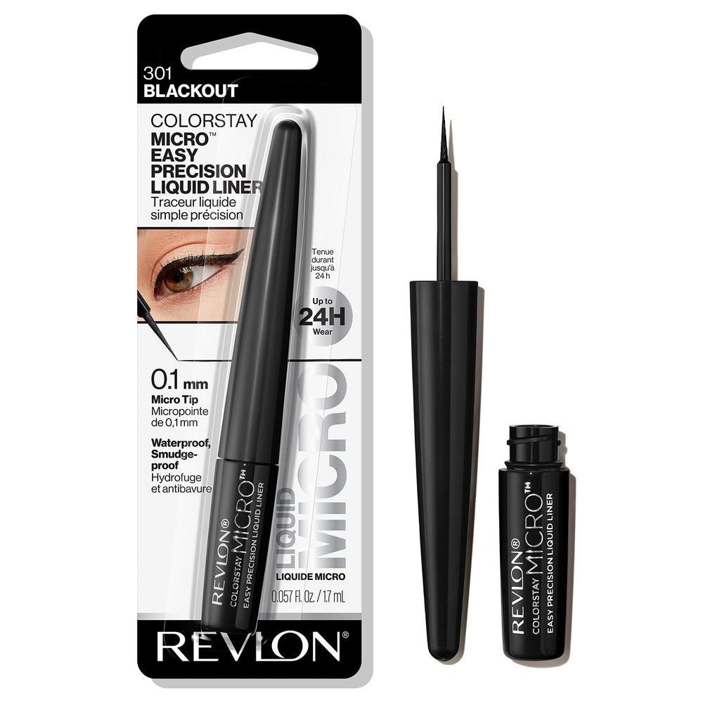 REVLON ColorStay Micro Preciso Delineador Líquido en acción, aplicación definida y suave.