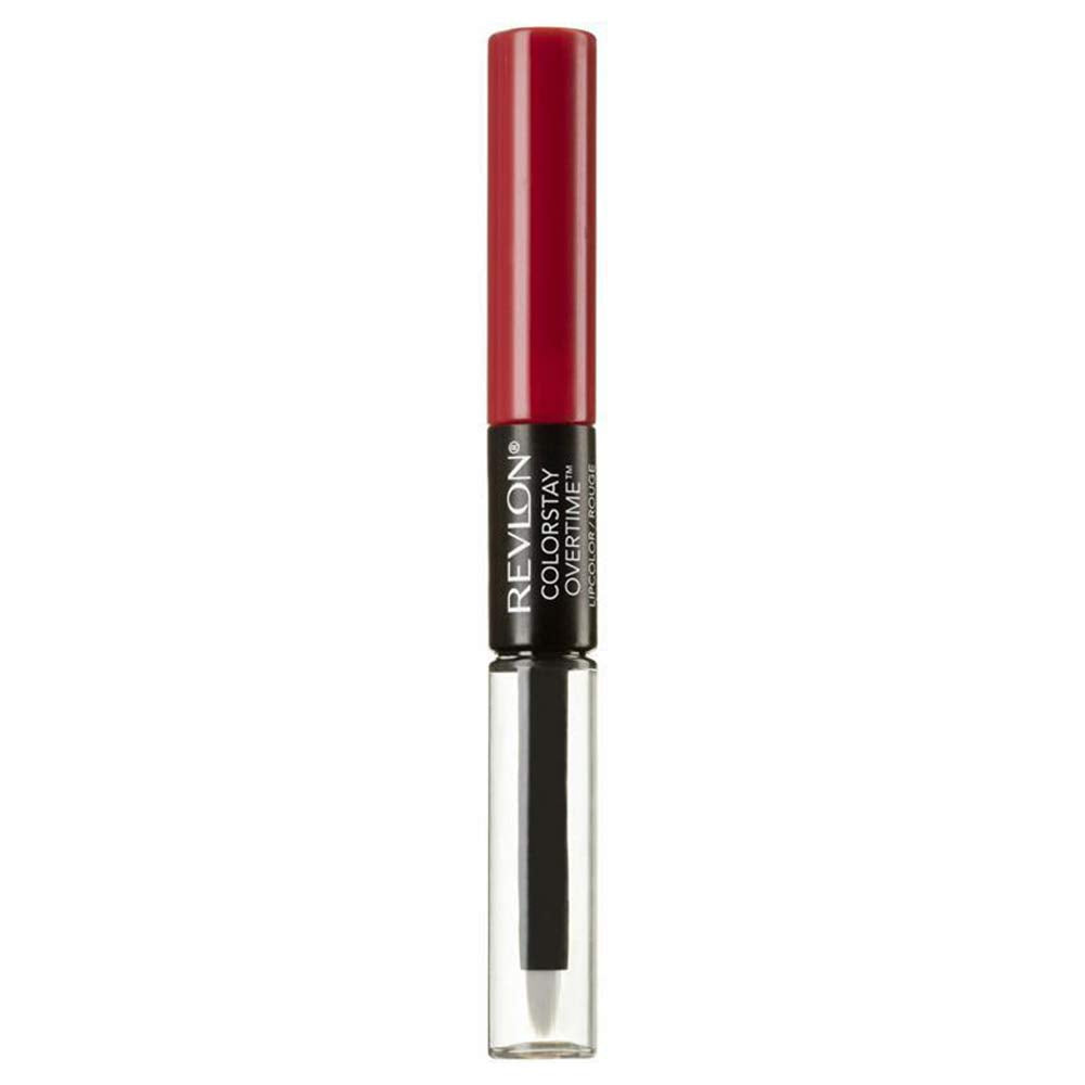 REVLON ColorStay Overtime Forever Scarlett, color duradero para todo el día con aplicación precisa.