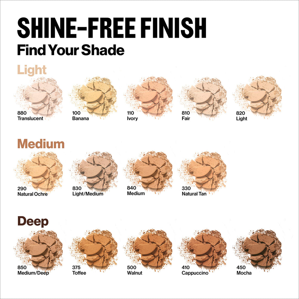 Revlon ColorStay powder delivers buildable coverage from sheer to medium.