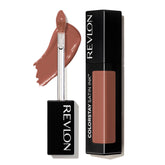 Labial Revlon ColorStay Satin Ink en acción, aplicación suave y color duradero en labios.