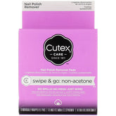 REVLON Cutex Care Swipe Go, almohadillas quita esmalte, desmaquilla con aroma a coco.