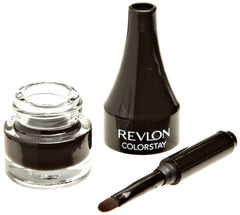 Delineador crema gel Revlon con envase hermético y aplicador para un acabado consistente.