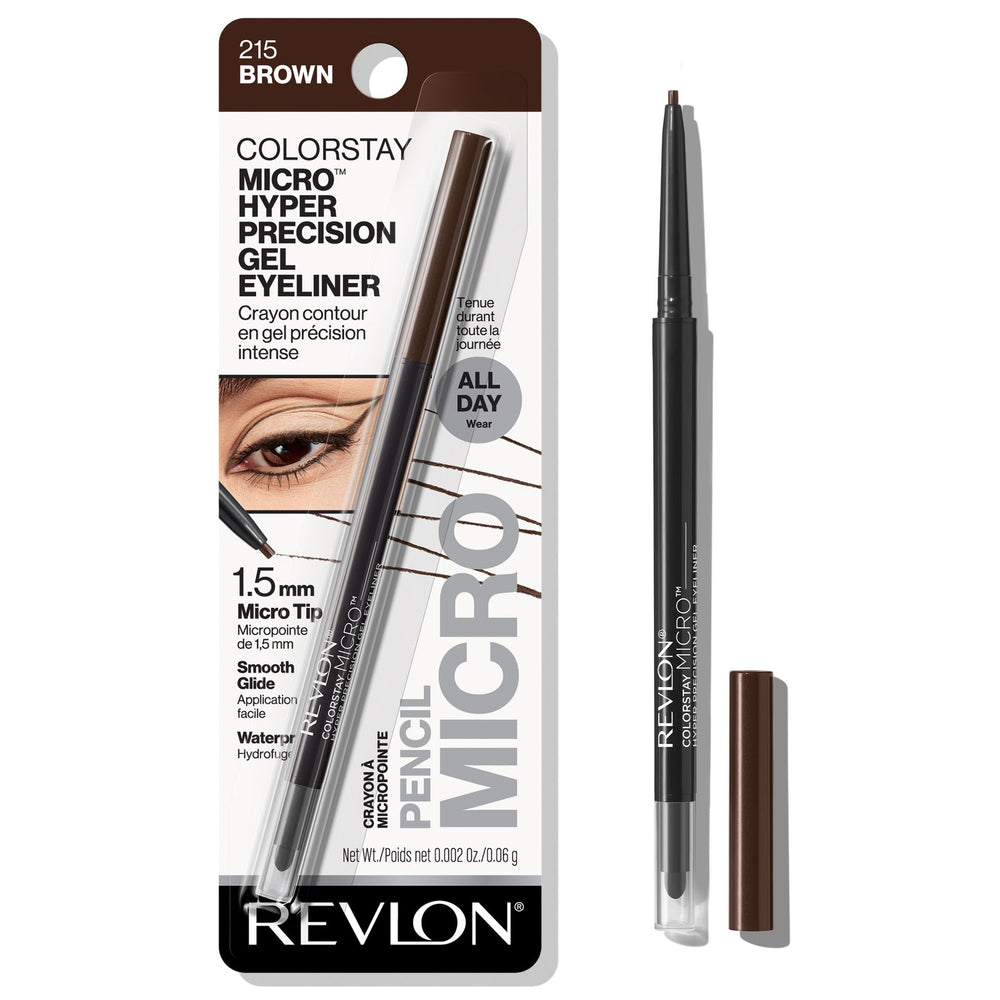 REVLON ColorStay Micro delineador gel, trazo ultra fino para definición precisa