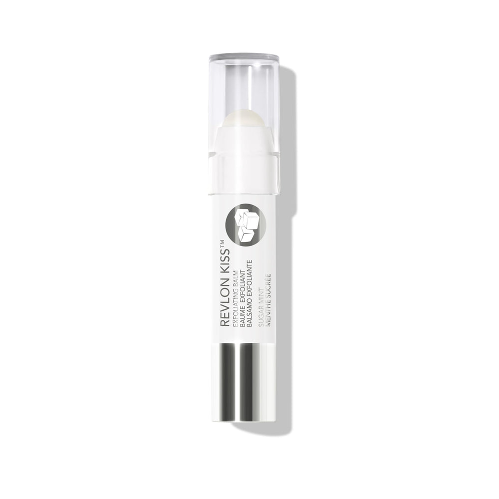 Bálsamo exfoliante REVLON Kiss con azúcar y menta para suavizar labios.