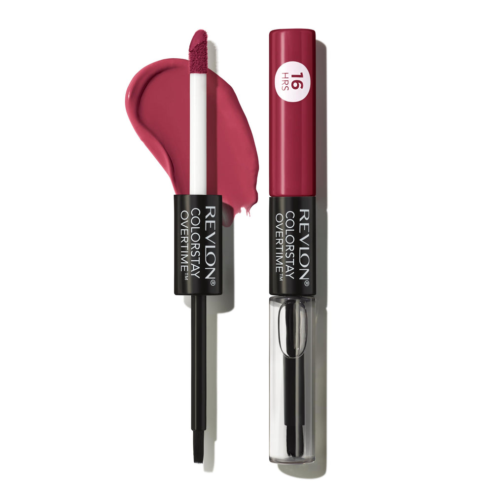 REVLON labial líquido ColorStay Overtime con color duradero.