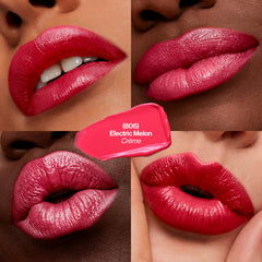 REVLON Labial Melón Eléctrico: pigmento fino para color duradero.