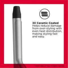 Interfaz de control con dial de calor y resistencia para uso seguro.