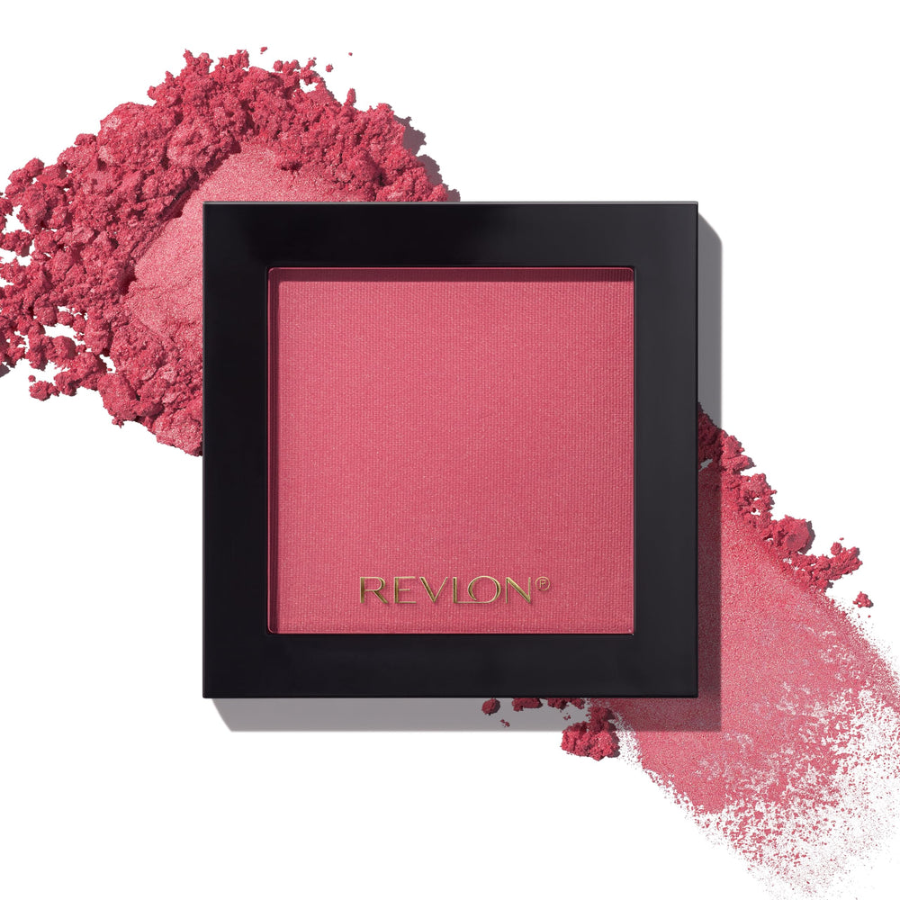 Revlon Powder Blush Very Berry, aplicación en mejillas para rubor suave y natural.