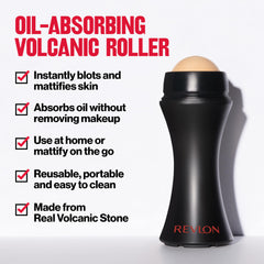 Rodillo REVLON para absorción rápida de grasa sin dañar el maquillaje