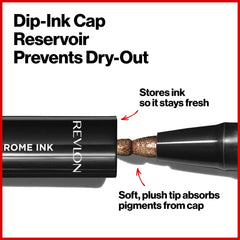 REVLON So Fierce Chrome Ink delineador ultravioleta con efecto laminado para destellos llamativos.