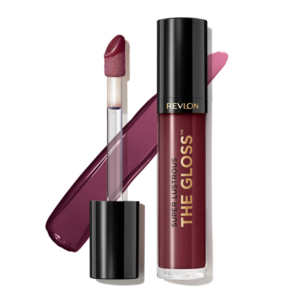 Revlon Brillo Labial Lustroso envase brillante para color intenso.
