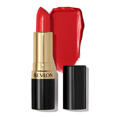 REVLON Labial Super Lustrous Love That Red, aplicación suave para labios definidos.
