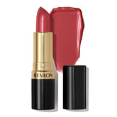 REVLON barra de labios Rose Wine en labios, color intenso y crema suave.