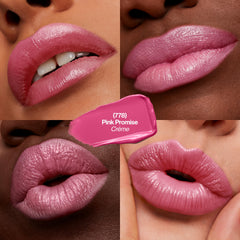 Tono rosa promesa 778 con barra REVLON Super Lustrous.