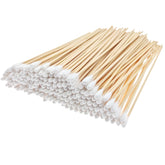 RIKWOG 200 hisopos de algodón con mango de madera para limpieza precisa de joyas