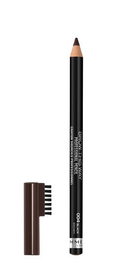 Rimmel Brow This Way: lapiz cejas con brocha integrada para peinar y definir con precisión.