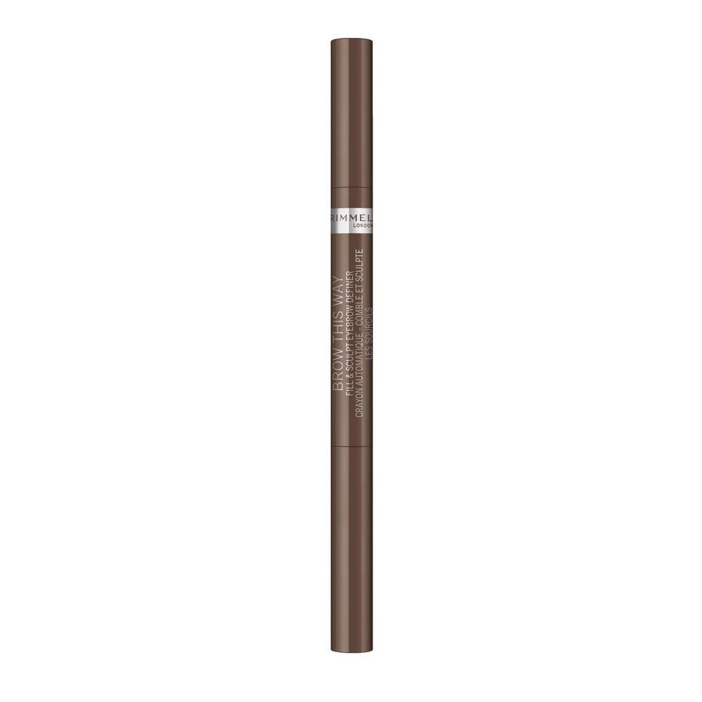 Rimmel Brow This Way: lápiz triangular para definición precisa de cejas