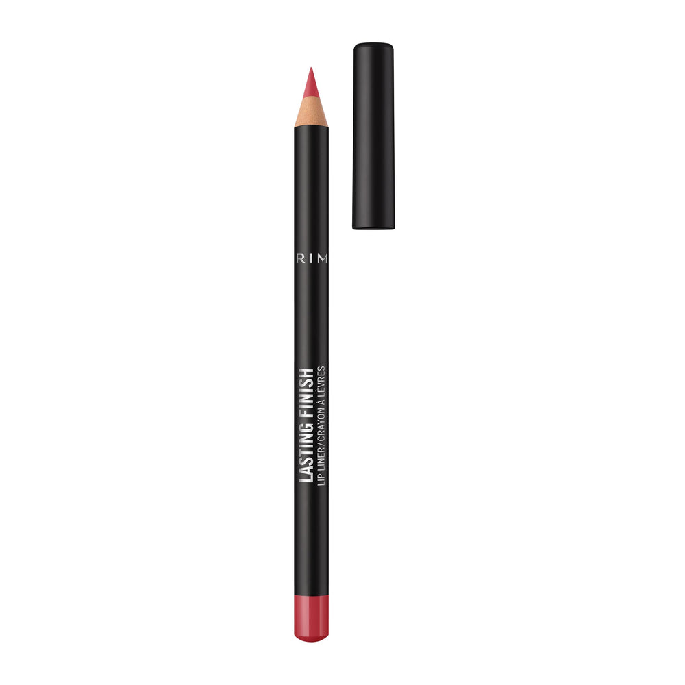 Delineador de labios Rimmel 8HR Rosa Atardecer define la línea y evita borrones.