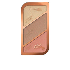 Rimmel Kate Sculpting Palette 002 Coral Glow, paleta de 3 tonos para contornear y aportar luminosidad