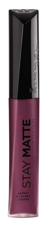 Rimmel labio líquido mate 800 Midnight, aplicación precisa para color intenso y duradero.