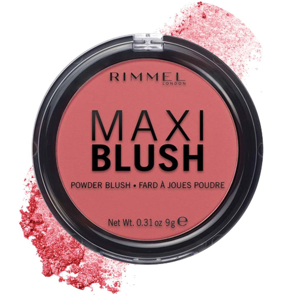 Rimmel Maxi rubor en polvo Wild Card, pigmentación intensa para color duradero.