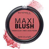 Rimmel Maxi rubor en polvo Wild Card, pigmentación intensa para color duradero.