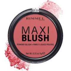 Rimmel Maxi rubor en polvo Wild Card, pigmentación intensa para color duradero.