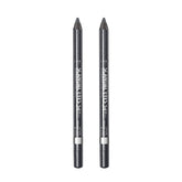 Rimmel Scandaleyes Kajal, delineador negro, paquete de 2, para color intenso y duradero.