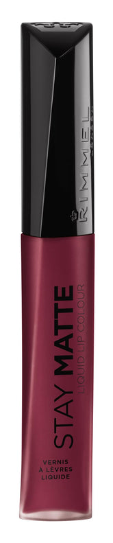 Rimmel Stay Matte Labial líquido Plum 810, color intenso y duradero para cualquier ocasión.