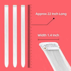 Extensiones clip‑in RINBOOOL, fácil de peinar y trenzar con cabello natural