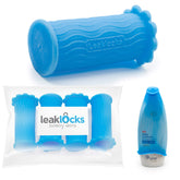 Rinseroo LeakLocks Skin con cierre hermético para evitar derrames en el transporte