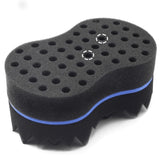 RioRand Esponja barbero torcido azul 4-5 pulgadas para peinados rapidos