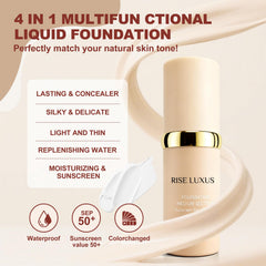 Aplicación suave de Rise Luxus Ultrablend para un ajuste perfecto.