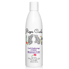 Rizos Curls crema-definidora-curvas, botella, para definir rizos con brillo suave.
