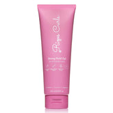 Rizos Curls Strong Hold Gel bottle with label showing long-lasting hold.
